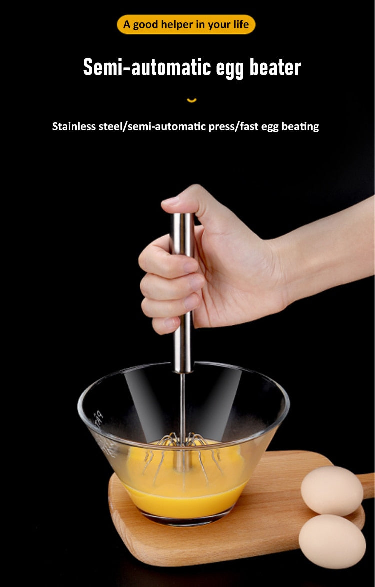 Hand Pressure Semi-automatic Egg Beater