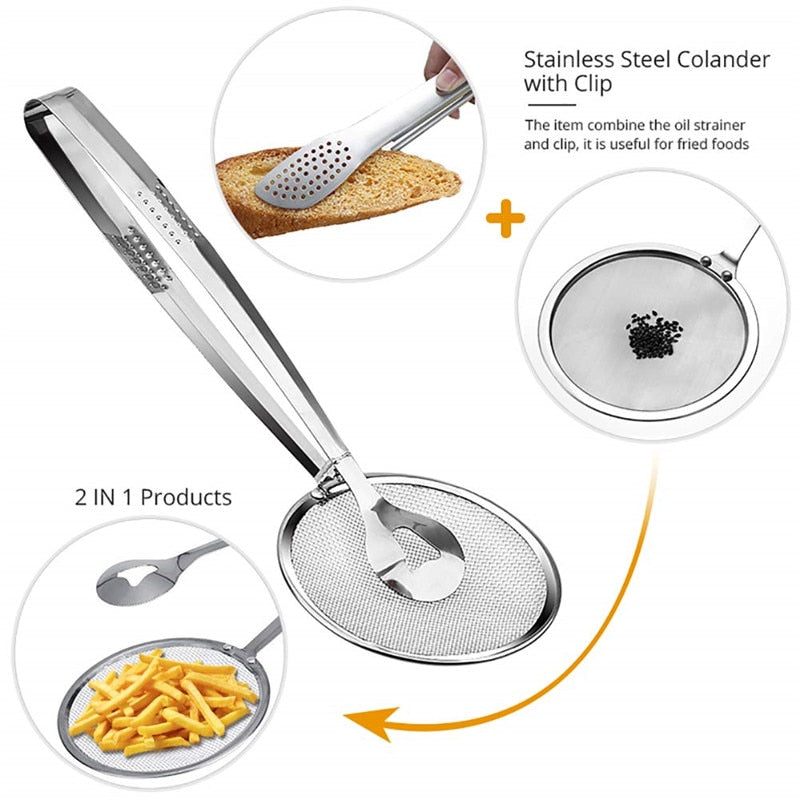 Stainless Steel Multi-functional Filter Spoon