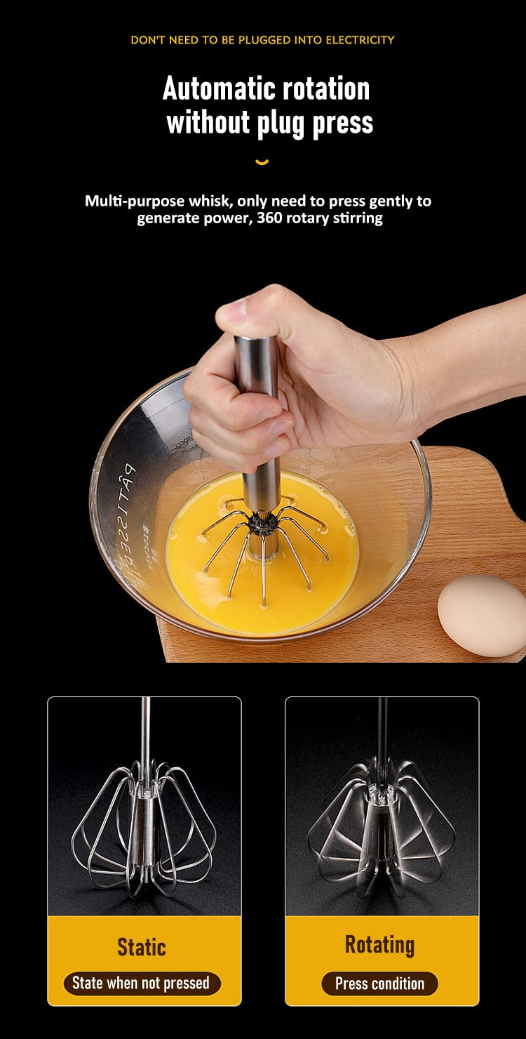 Hand Pressure Semi-automatic Egg Beater