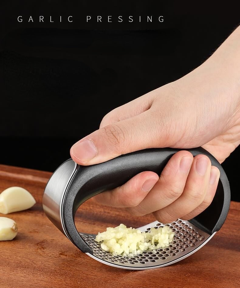 Stainless Steel Garlic Press Crusher