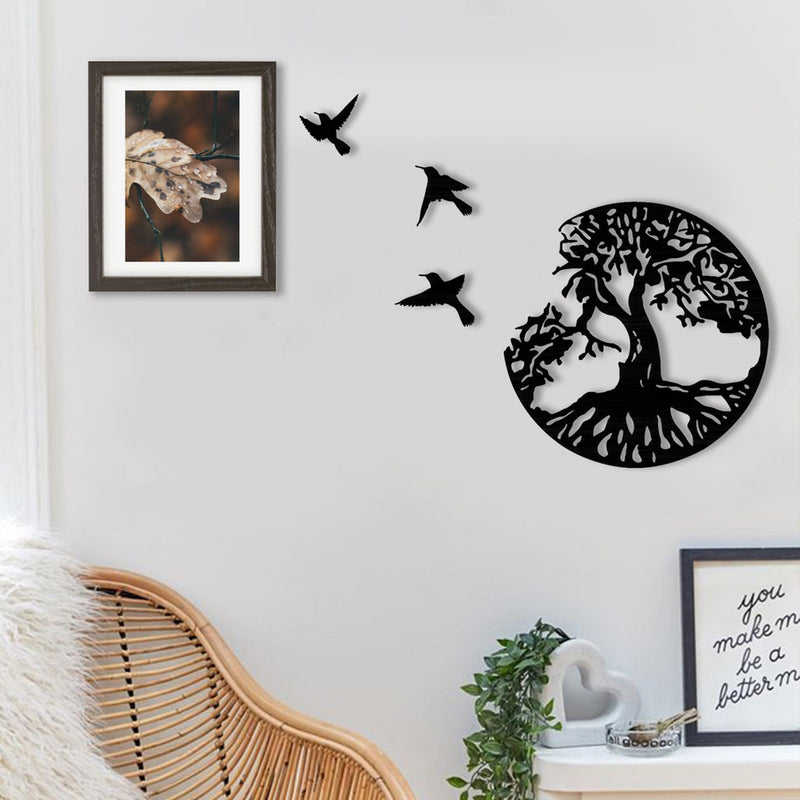 Tree Of Life & Birds Metal Wall Home Decoration