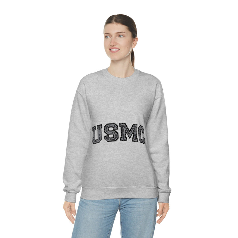 Unisex Military USMC Heavy Blend Crewneck Sweatshirt