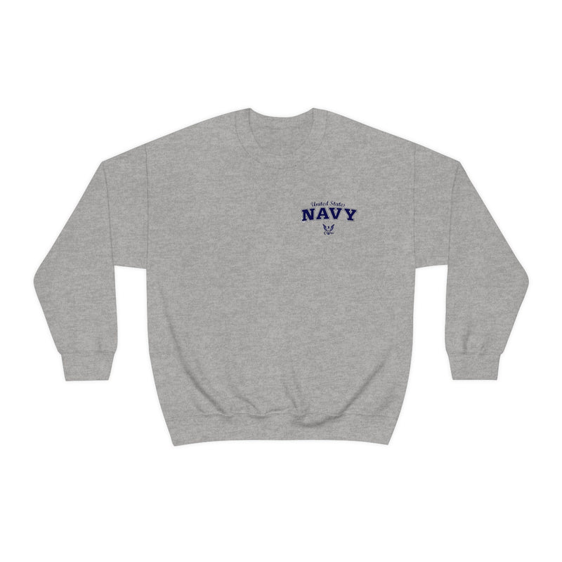 Unisex Military NAVY Heavy Blend Crewneck Sweatshirt