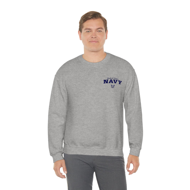 Unisex Military NAVY Heavy Blend Crewneck Sweatshirt