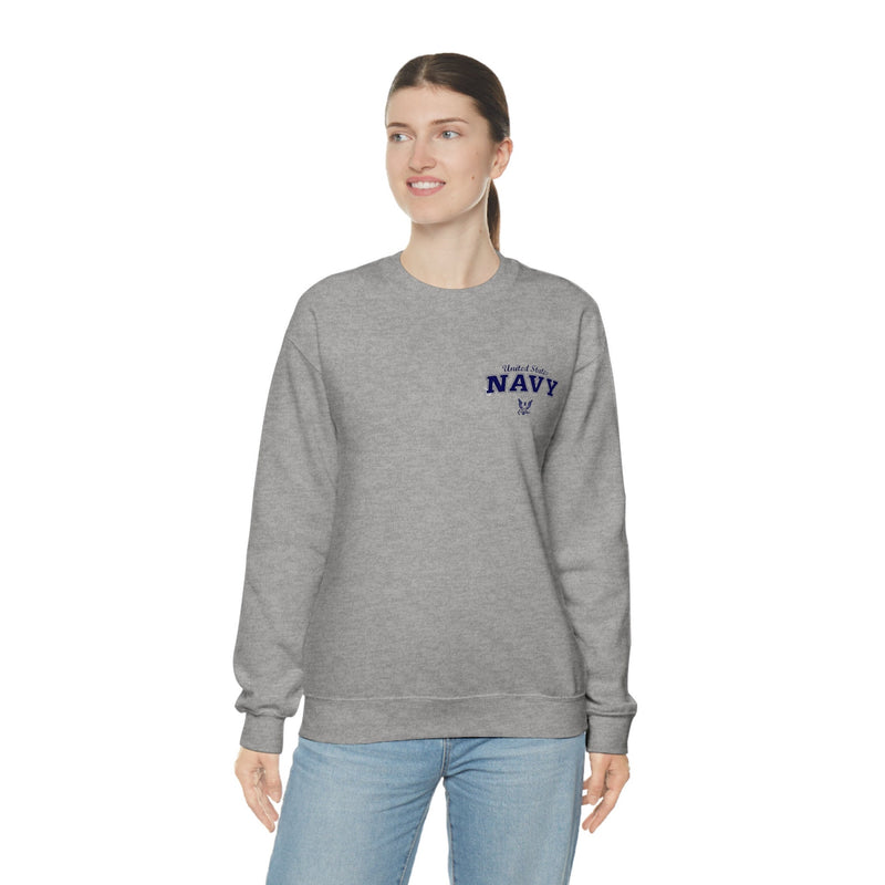 Unisex Military NAVY Heavy Blend Crewneck Sweatshirt