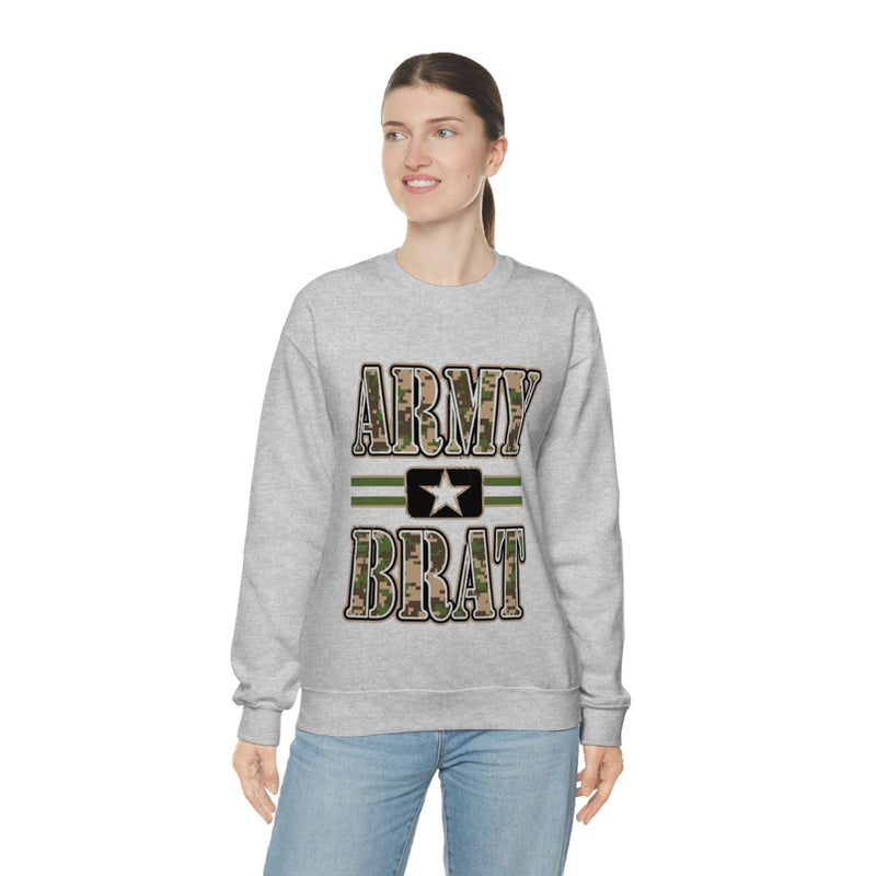 Unisex Military ARMY BRAT Heavy Blend Crewneck Sweatshirt