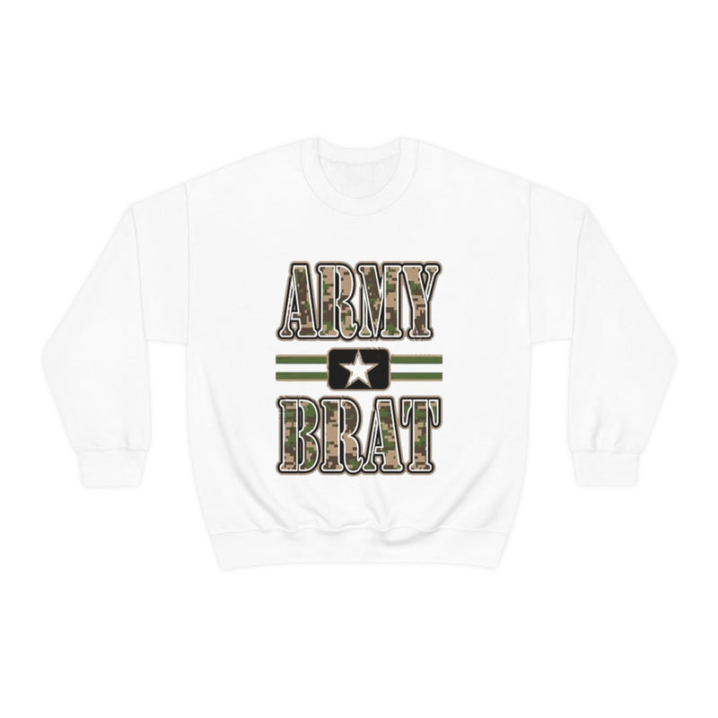 Unisex Military ARMY BRAT Heavy Blend Crewneck Sweatshirt