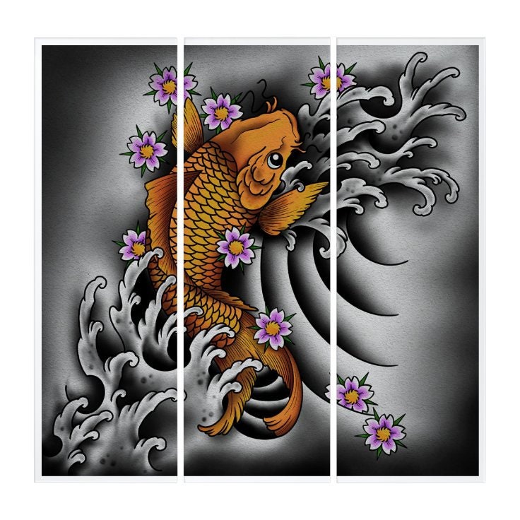 KOI Triptych Wall Art