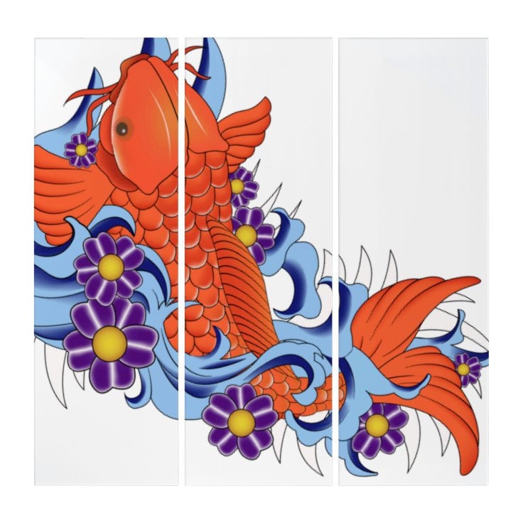 KOI Triptych Wall Art