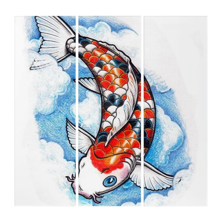 KOI Triptych Wall Art