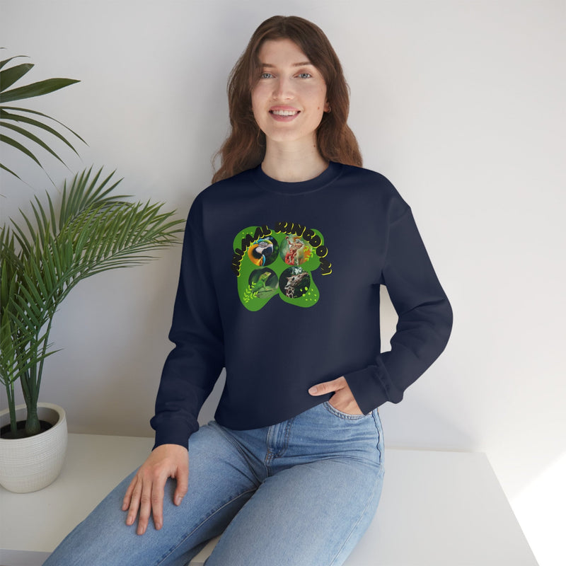 Unisex Heavy Blend Crewneck Animal Kingdom Sweatshirt