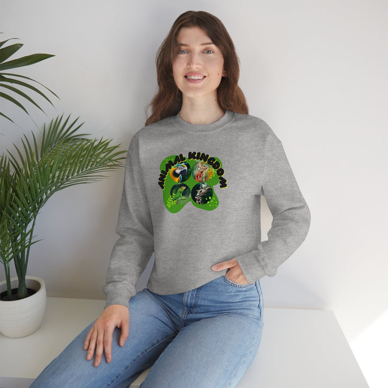 Unisex Heavy Blend Crewneck Animal Kingdom Sweatshirt