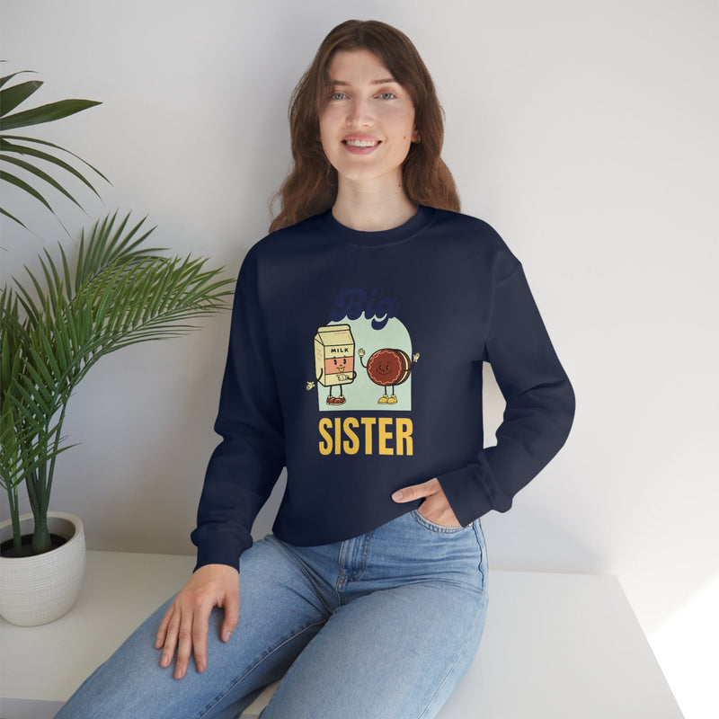 Unisex Heavy Blend Crewneck big sister shirt Sweatshirt