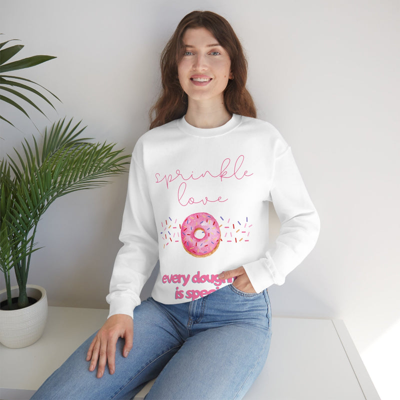 Unisex Heavy Blend Crewneck donut shirt Sweatshirt