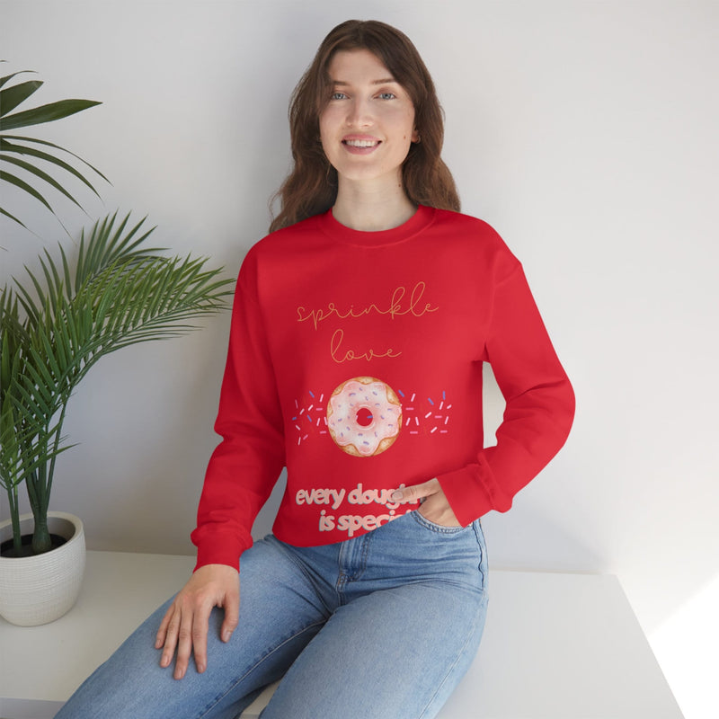 Unisex Heavy Blend Crewneck donut shirt Sweatshirt