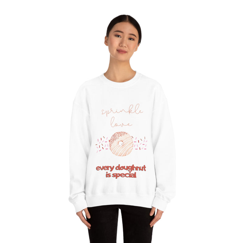 Unisex Heavy Blend Crewneck donut shirt Sweatshirt