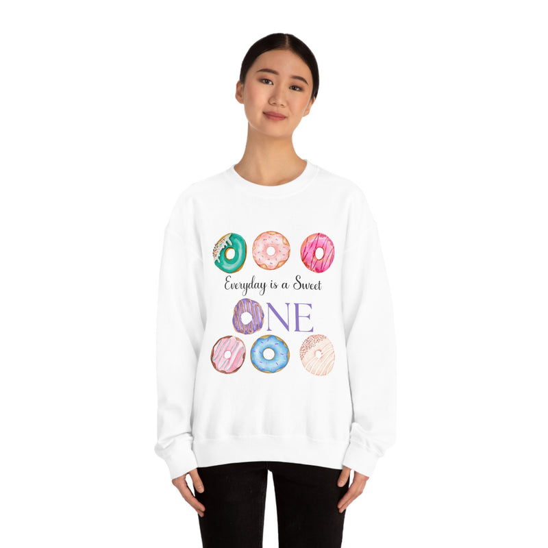 Unisex Heavy Blend Crewneck donut shirt Sweatshirt