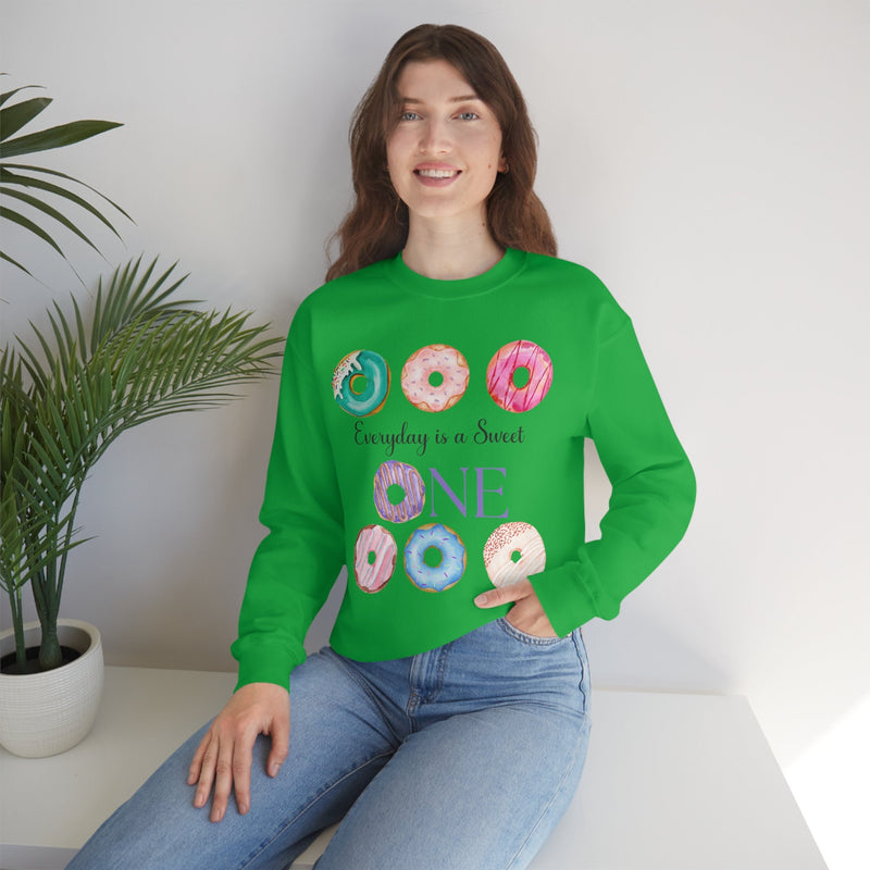 Unisex Heavy Blend Crewneck donut shirt Sweatshirt