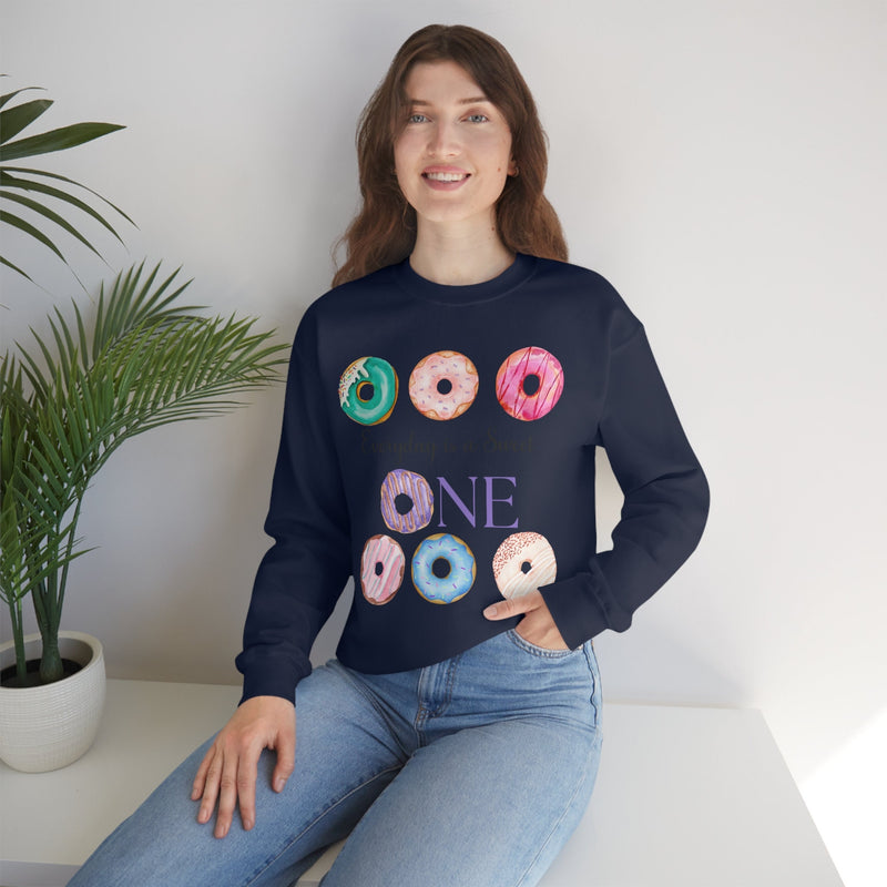 Unisex Heavy Blend Crewneck donut shirt Sweatshirt