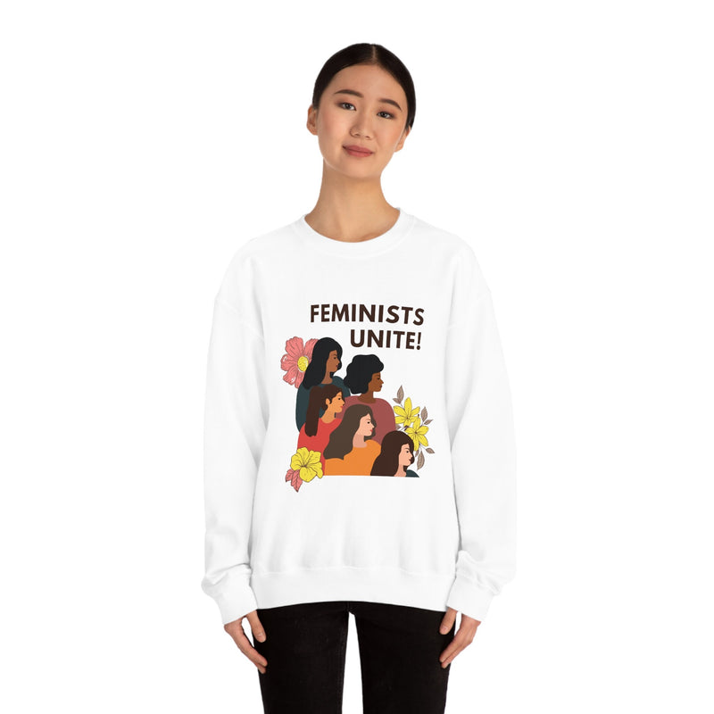 Unisex Heavy Blend Crewneck feminist Sweatshirt