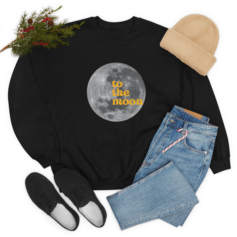 Unisex Heavy Blend Crewneck two the moon Sweatshirt