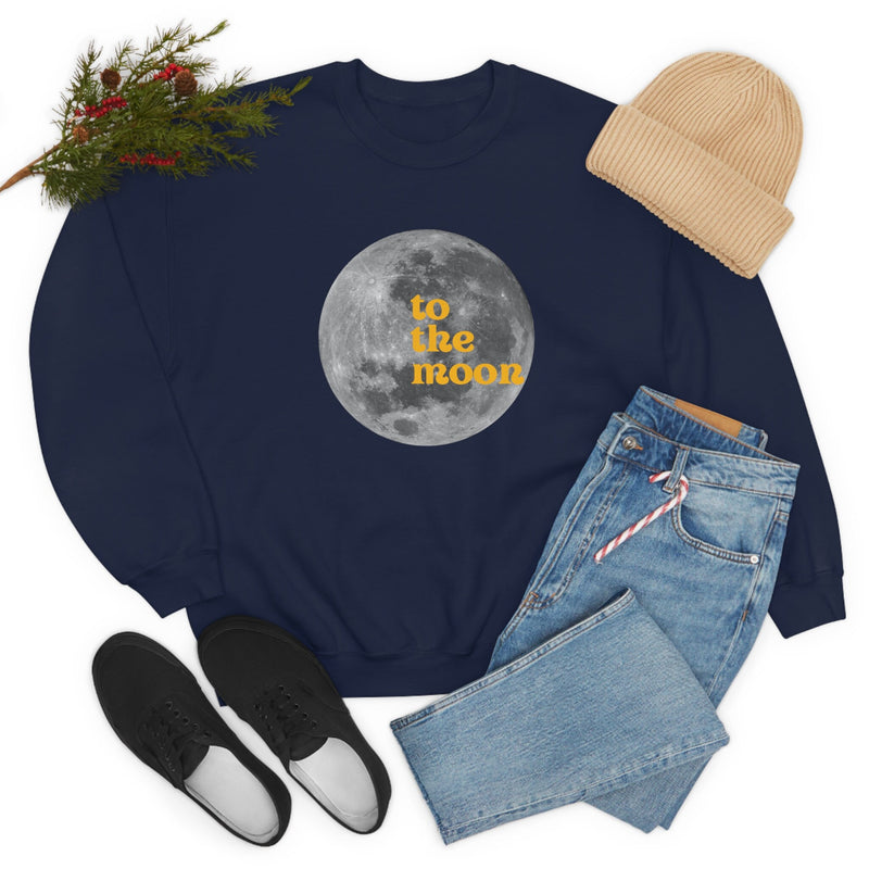 Unisex Heavy Blend Crewneck two the moon Sweatshirt