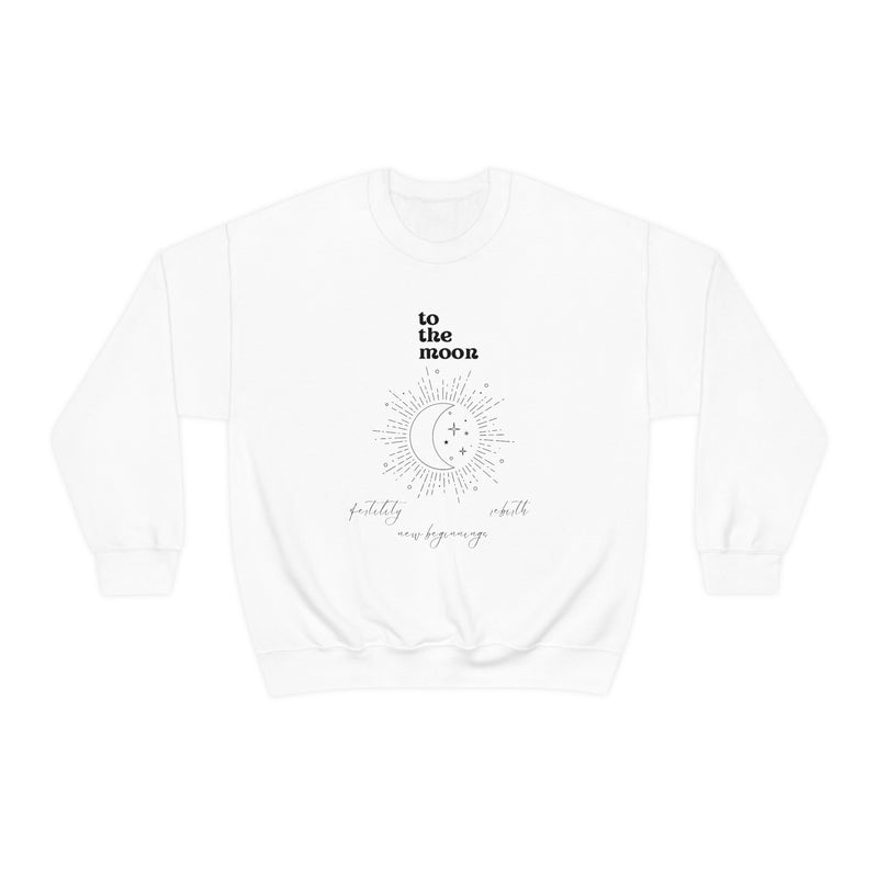 Unisex Heavy Blend Crewneck two the moon Sweatshirt