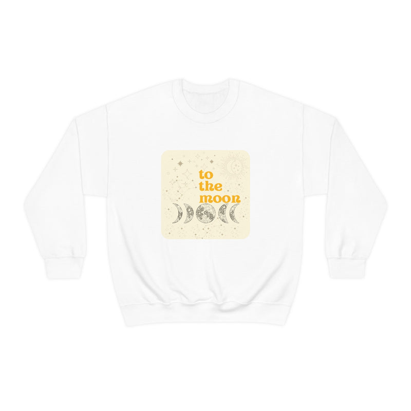 Unisex Heavy Blend Crewneck two the moon Sweatshirt