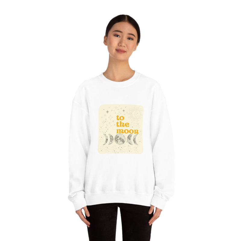 Unisex Heavy Blend Crewneck two the moon Sweatshirt