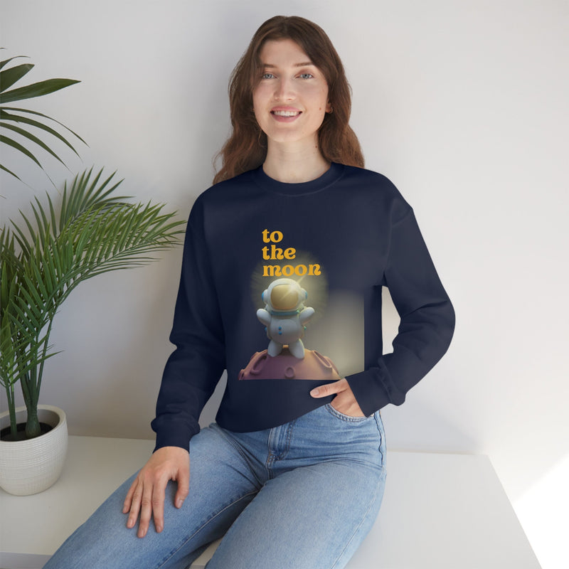 Unisex Heavy Blend Crewneck two the moon Sweatshirt