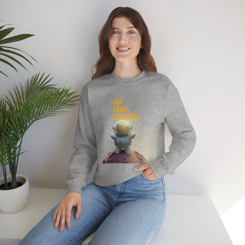 Unisex Heavy Blend Crewneck two the moon Sweatshirt