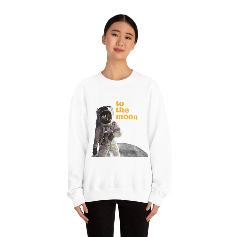 Unisex Heavy Blend Crewneck two the moon Sweatshirt