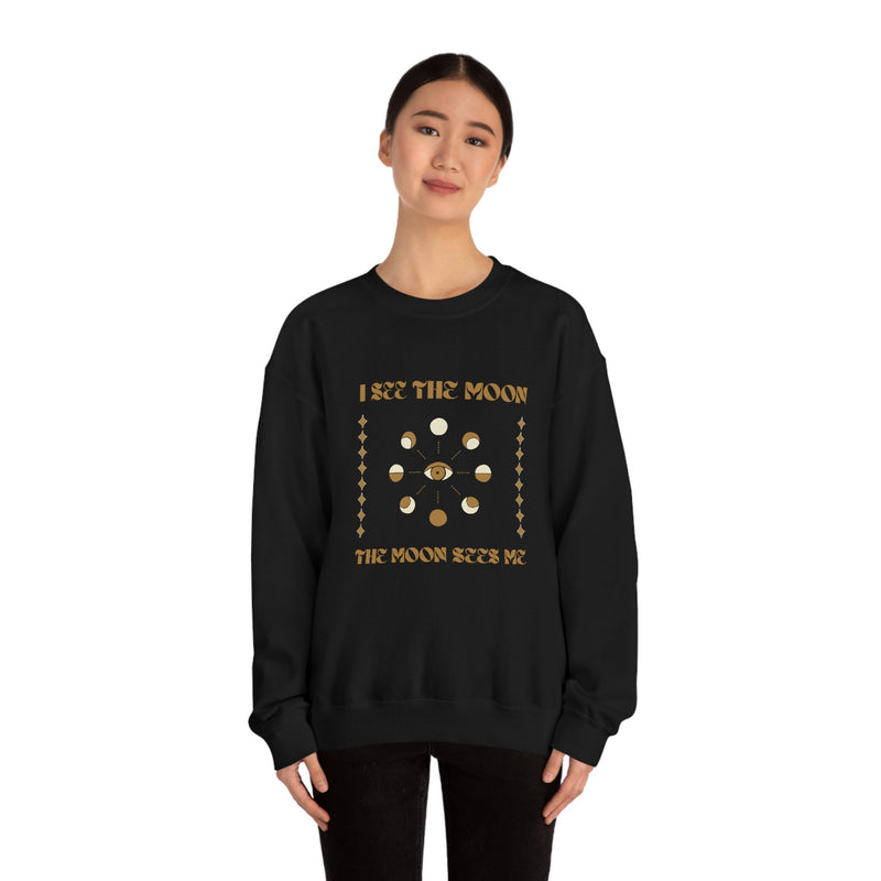 Unisex Heavy Blend Crewneck two the moon Sweatshirt