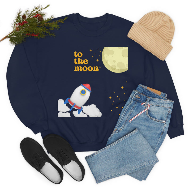 Unisex Heavy Blend Crewneck two the moon Sweatshirt