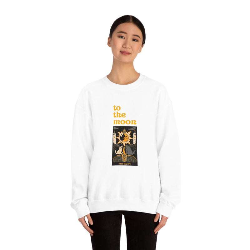 Unisex Heavy Blend Crewneck two the moon Sweatshirt