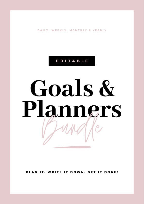 Downloadable Editable Printable to do lists planners bundle