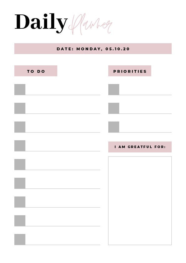 Downloadable Editable Printable to do lists planners bundle