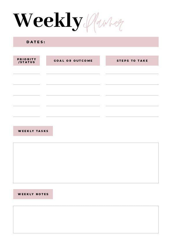 Downloadable Editable Printable to do lists planners bundle