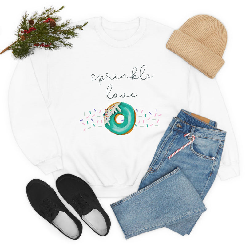 Unisex Heavy Blend Crewneck donut shirt Sweatshirt