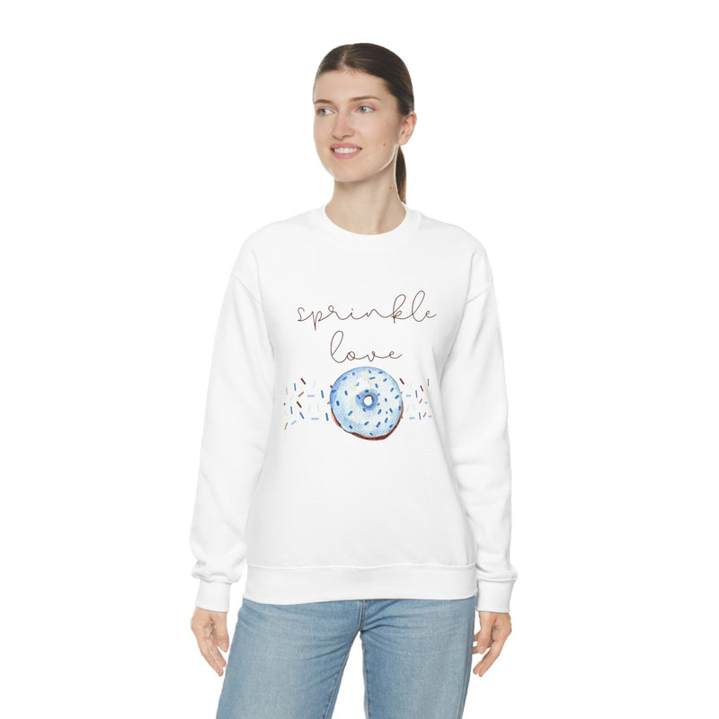 Unisex Heavy Blend Crewneck donut shirt Sweatshirt