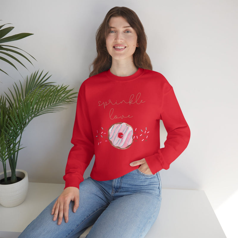 Unisex Heavy Blend Crewneck donut shirt Sweatshirt