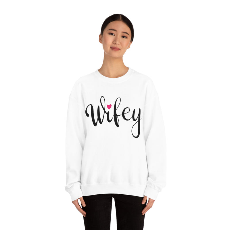 Unisex Heavy Blend Crewneck wifey Sweatshirt wife Sweatshirt