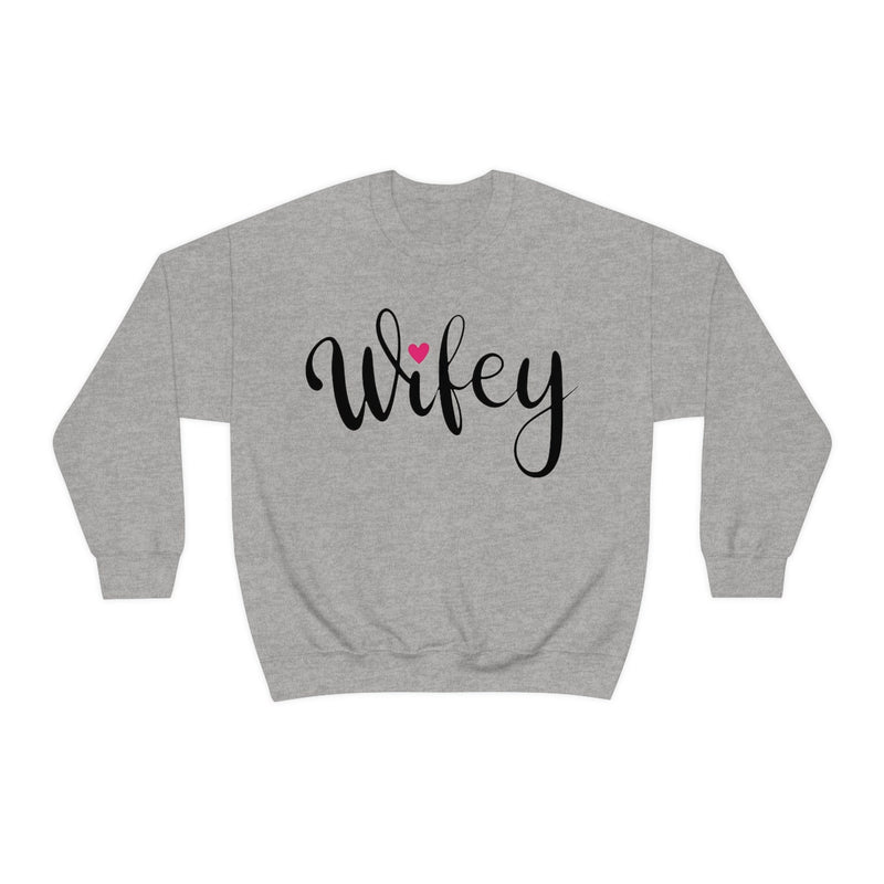 Unisex Heavy Blend Crewneck wifey Sweatshirt wife Sweatshirt