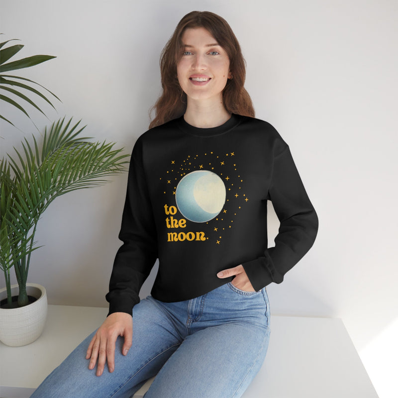 Unisex Heavy Blend Crewneck two the moon Sweatshirt