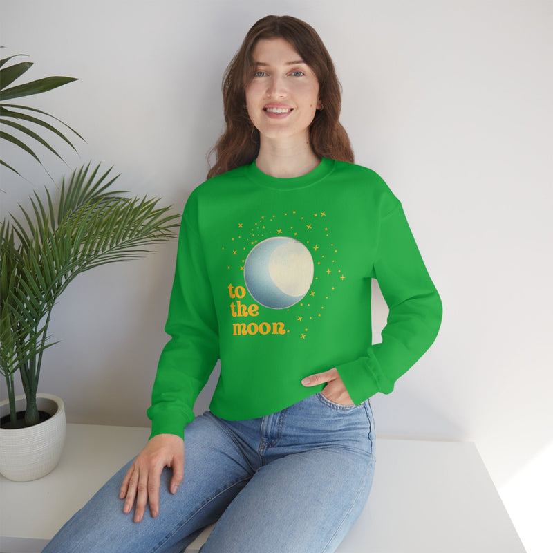 Unisex Heavy Blend Crewneck two the moon Sweatshirt