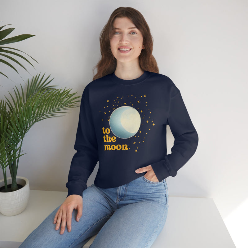 Unisex Heavy Blend Crewneck two the moon Sweatshirt