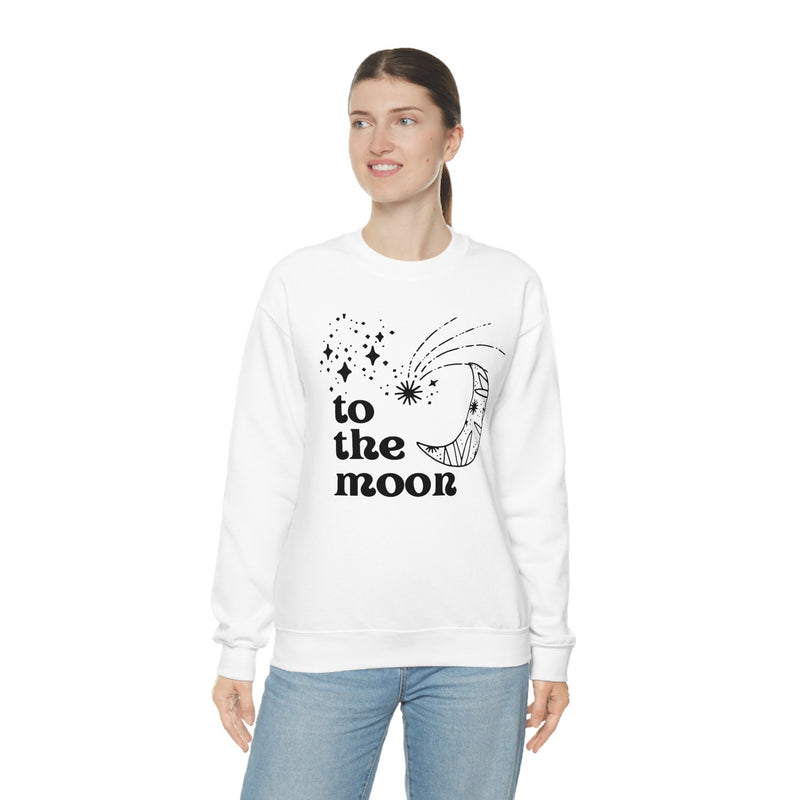 Unisex Heavy Blend Crewneck two the moon Sweatshirt