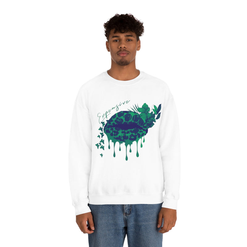 Heavy Blend Crewneck Expensive Lips Sweatshirt