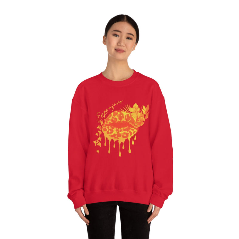 Heavy Blend Crewneck Expensive Lips Sweatshirt