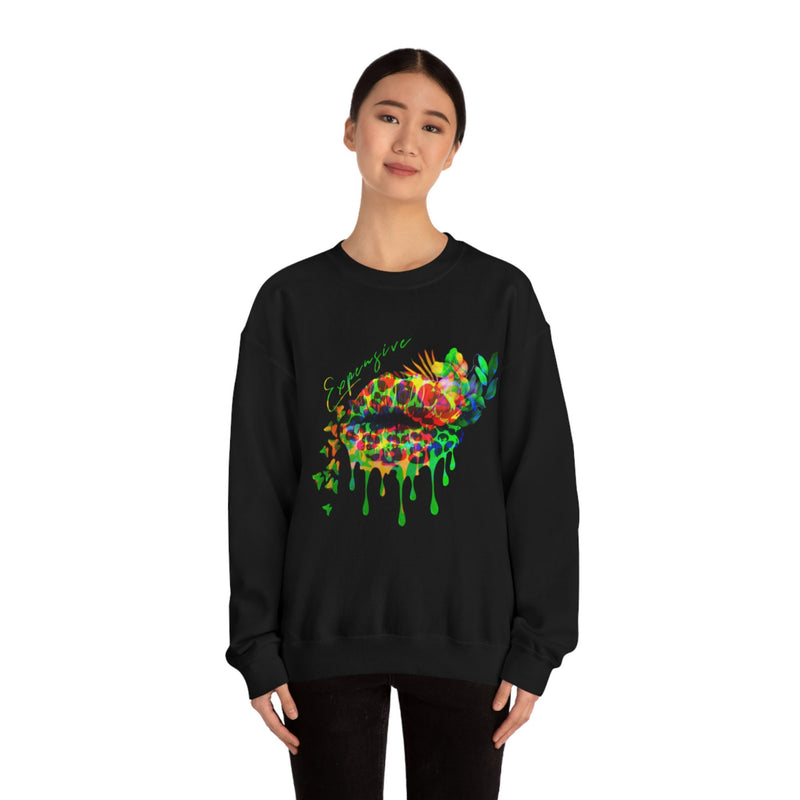 Heavy Blend Crewneck Expensive Lips Sweatshirt